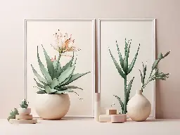 Plantes d'aloe vera et cosm&eacute;tique