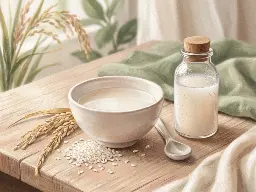 Eau de riz sur le visage : ce qu'elle fait, et combien de temps la garder