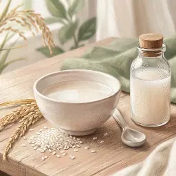 Eau de riz sur le visage : ce qu'elle fait, et combien de temps la garder